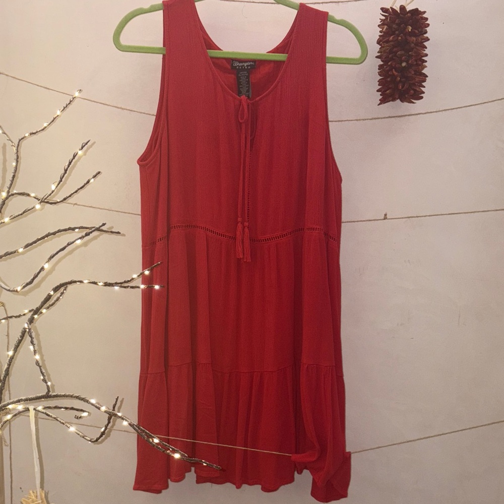 Wrangler Retro Red Sleeveless Midi